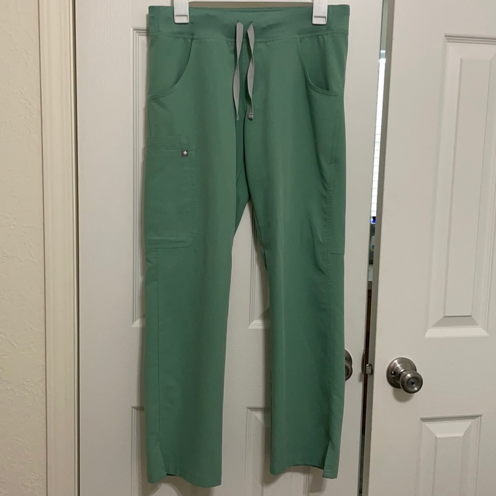 Figs Scrubs Kade Cargo Pants in Jade